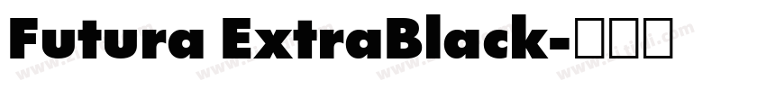 Futura ExtraBlack字体转换
